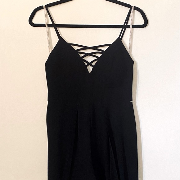 Black Shorts Jumpsuit - Picture 1 of 2
